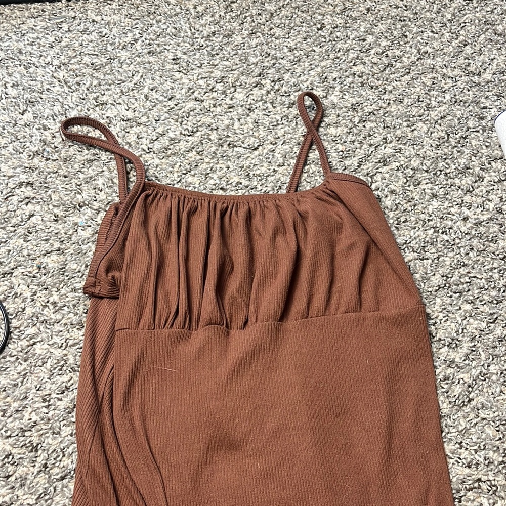 Cute short brown dress